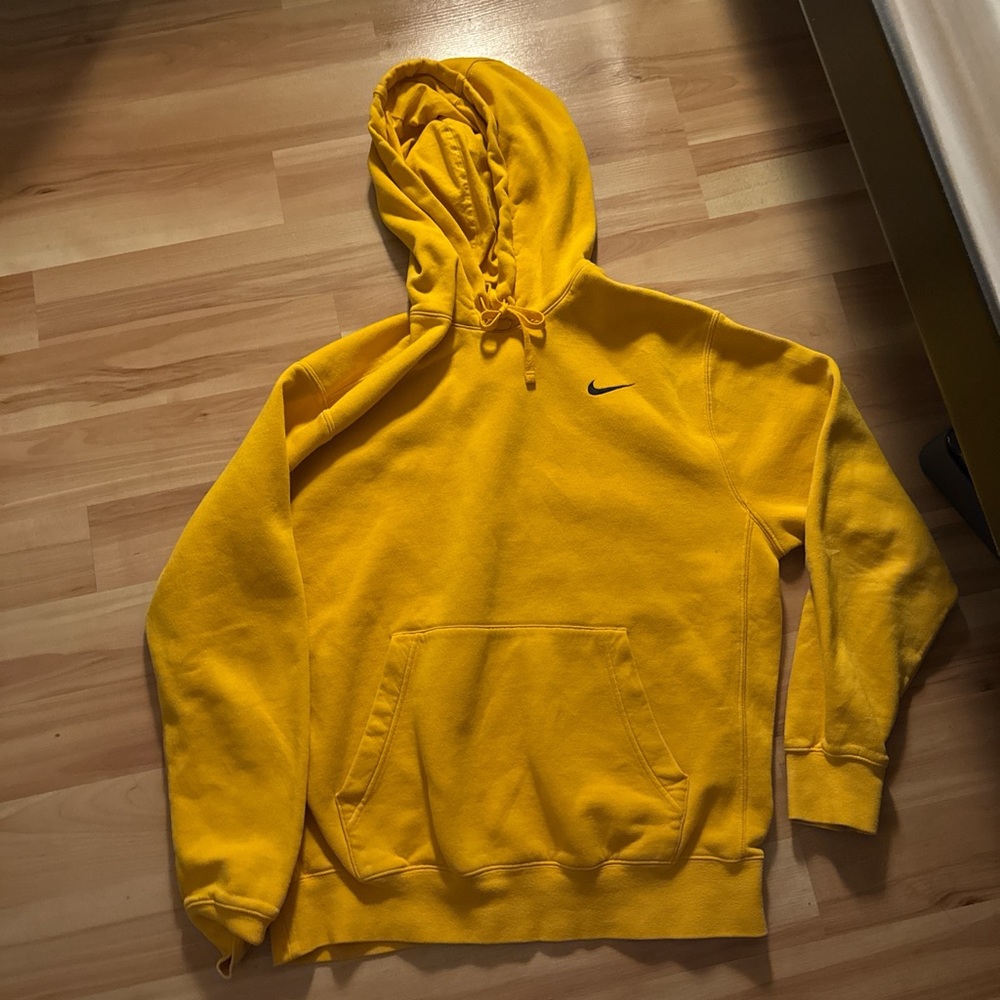 Nike Men's Yellow Hoodie